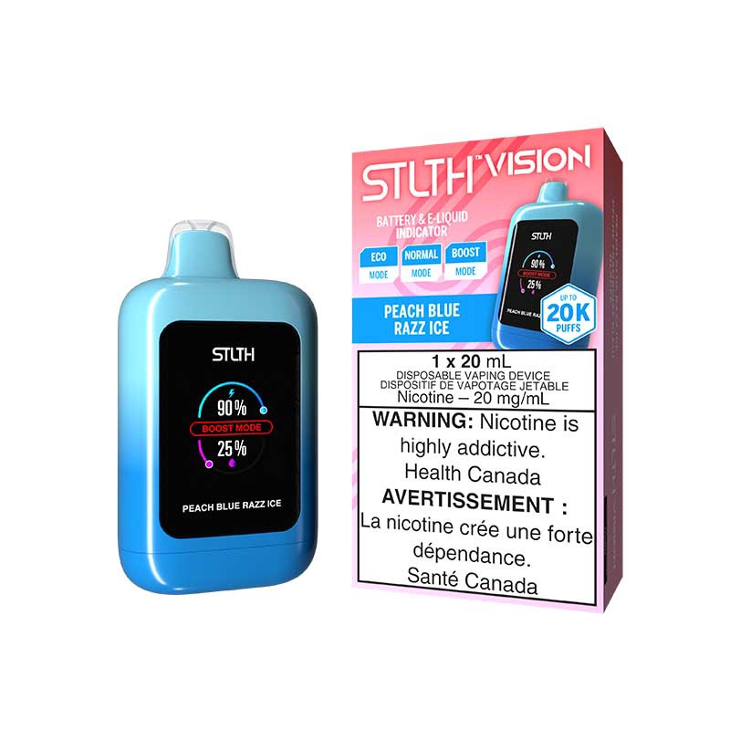 Stlth Vision peach blue razz ice Stlth Vision peach blue razz ice